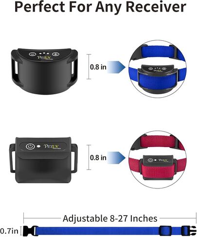 PetJoy Automatic Anti-Barking Collar, No Bark Collar with Beep & Gentle Static Correction, Adjustable Strap for Small to Large Dogs, IP67 Waterproof (2 Pack) in Saudi Arabia