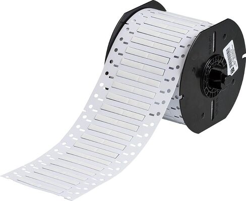 Brady B33-125-2-342-2 Shrink Tubing, PermaSleeve Heat-Shrink Polyolefin, 0.125" H x 2.000" W, White, 2000 (1000 Without Slit)/Roll (Pack of 2000) in Saudi Arabia