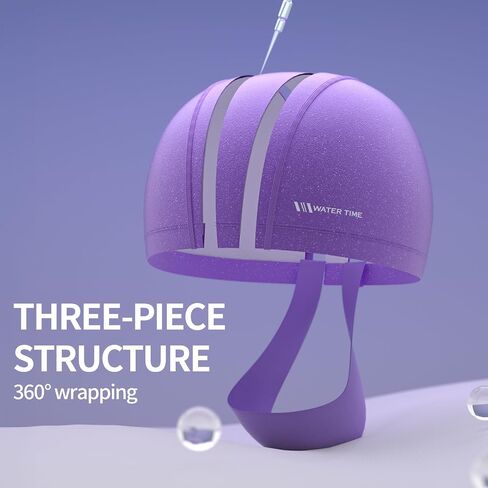 WATERTIME Fabric Swim Cap for Adult Women Men, Silicone Waterproof Layer, Cloth Swim Cap Gifts for Swimmers, Lightweight and Comfortable, Perfect for Pool, Beach, Lap Swimming in Saudi Arabia