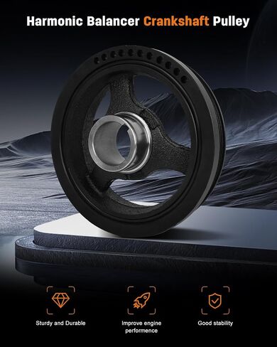 OCPTY Harmonic Balancer Crankshaft Pulley Fit For Buick For Cadillac For Chevrolet For GMC For Pontiac For Saab For Saturn 2.8L 3.0L 3.6L Replace OE 12603181 12626355 in Saudi Arabia