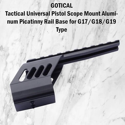 نطاق المسدس التكتيكي العالمي من Gotical قاعدة السكك الحديدية Picatinny من الألومنيوم لنوع G17/G18/G19 in Kuwait