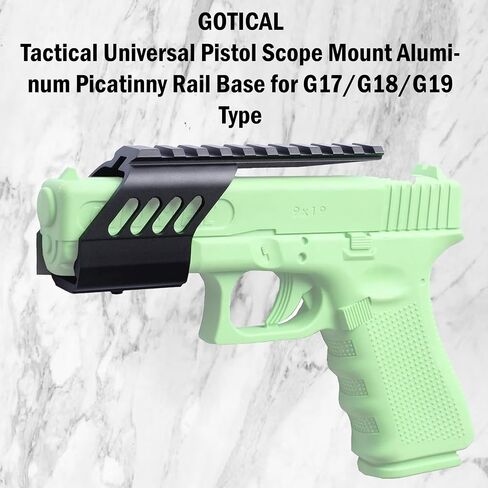 نطاق المسدس التكتيكي العالمي من Gotical قاعدة السكك الحديدية Picatinny من الألومنيوم لنوع G17/G18/G19 in Kuwait