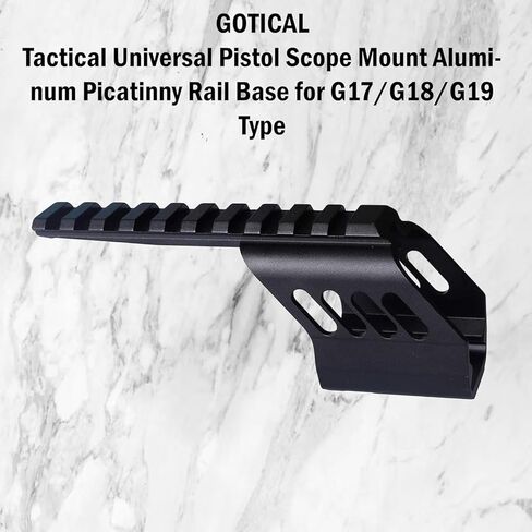نطاق المسدس التكتيكي العالمي من Gotical قاعدة السكك الحديدية Picatinny من الألومنيوم لنوع G17/G18/G19 in Kuwait