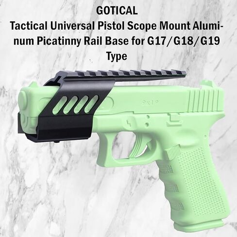 نطاق المسدس التكتيكي العالمي من Gotical قاعدة السكك الحديدية Picatinny من الألومنيوم لنوع G17/G18/G19 in Kuwait