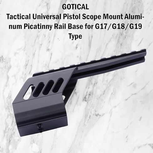 نطاق المسدس التكتيكي العالمي من Gotical قاعدة السكك الحديدية Picatinny من الألومنيوم لنوع G17/G18/G19 in Kuwait