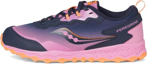 حذاء رياضي Saucony Peregrine Kidz Shield، أزرق/برتقالي، مقاس 2.5 US للأطفال الكبار in Kuwait