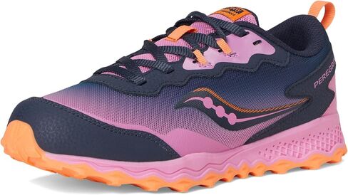 حذاء رياضي Saucony Peregrine Kidz Shield، أزرق/برتقالي، مقاس 2.5 US للأطفال الكبار in Kuwait