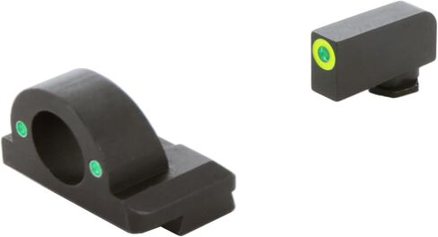 AMERIGLO Ghost Ring Series Front & Rear Tritium Night Sight Set - Compatible with Glock Model Gen 5 9mm/.40, Fits MOS Slide in Kuwait