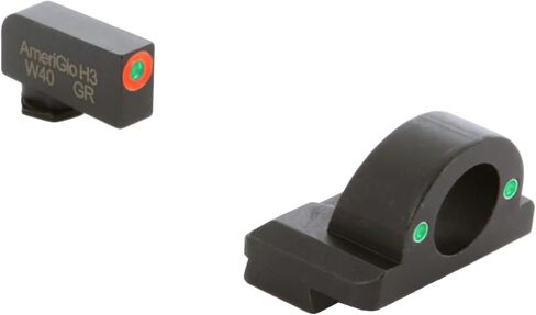 AMERIGLO Ghost Ring Series Front & Rear Tritium Night Sight Set - Compatible with Glock Model Gen 5 9mm/.40, Fits MOS Slide in Kuwait