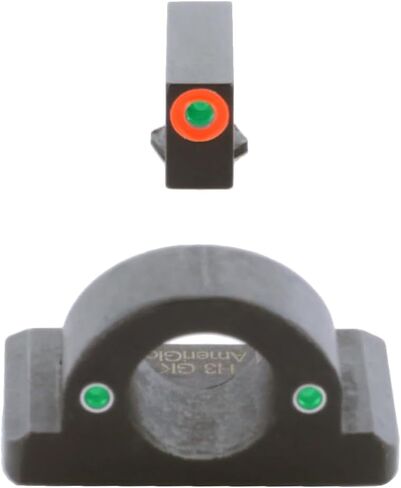 AMERIGLO Ghost Ring Series Front & Rear Tritium Night Sight Set - Compatible with Glock Model Gen 5 9mm/.40, Fits MOS Slide in Kuwait