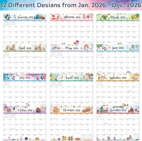 2025-2026 التقويم المغناطيسي - 2025-2026 تقويم من يوليو 2025 - ديسمبر 2026 ، تقويمات الثلاجة الموسمية للثلاجة ، 8 "× 10" ، وسادة للدموع ، تقويمات الثلاجة المثالية للثلاجة - موضوع موسمي in Saudi Arabia