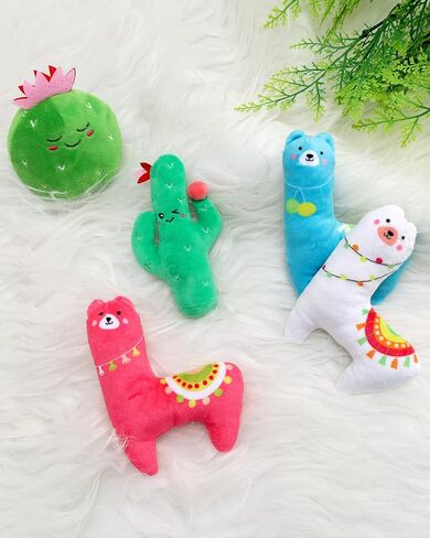 CiyvoLyeen 6Pcs Birthday Themed Catnip Toys Cat Birthday Gift Kitten Interactive Toys for Cat Lover Cake Crown Fish Soft Plush Catmint Pet Supplies Kitty Chew Kick Toys in Kuwait