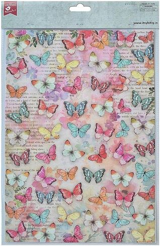 Little Birdie Decoupage Paper A4 4/Pkg-Touch of Nature in Saudi Arabia