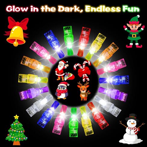 24Pack Video Game Party Favors LED Finger Lights,Gamer Birthday Party Decorations Supplies Glow in the Dark Light Up Toys Gifts Bulk for Kids Boy Girl Classroom Prizes, Fun Gifts in Kuwait