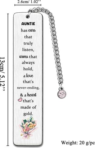 Bookmarks Godmother Mother's Day Present Birthday Gifts Aunty Keepsake Women Aunt Thanksgiving Christmas New Year Appreciate Godmom Has Ears That Truly Listen Arms That Always Hold, FC009KS in Saudi Arabia
