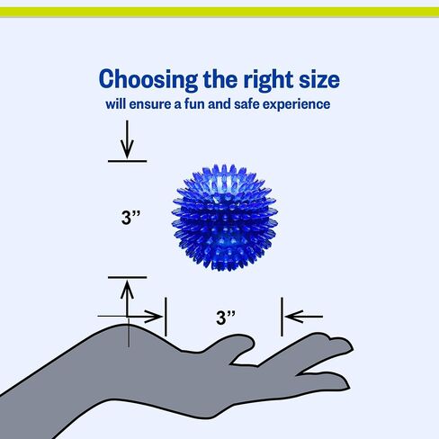 Petsport Gorilla spiky Ball - ألعاب الكرة الشاسعة للكلاب والجرى ، لعبة تفاعلية للملل ، معتمدة من غير سامة ، داخلية وخارجية - 4 "(حزمة 3) in Kuwait