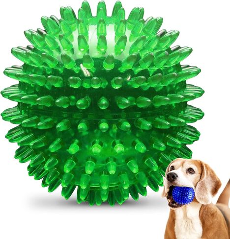 Petsport Gorilla spiky Ball - ألعاب الكرة الشاسعة للكلاب والجرى ، لعبة تفاعلية للملل ، معتمدة من غير سامة ، داخلية وخارجية - 4 "(حزمة 3) in Kuwait