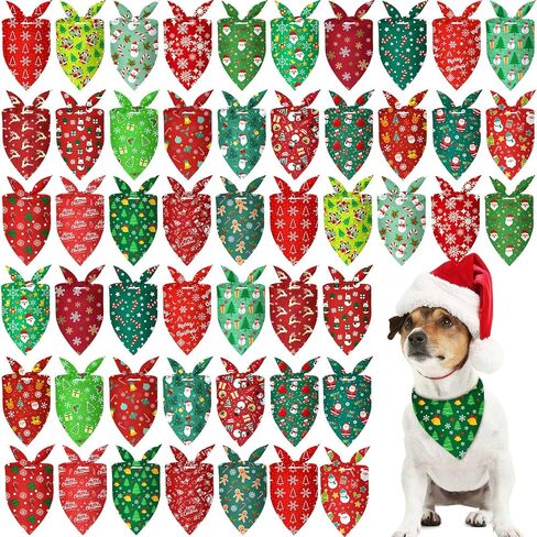 Sumind 50 Pieces Patriotic Dog Bandanas Bulk America Flag Bandanas for Dogs Triangle Pet Scarf for 4th of July Independence Day Memorial Day Pet Costume Accessories(31.5 x 21.7 x 21.7 Inch) in Saudi Arabia