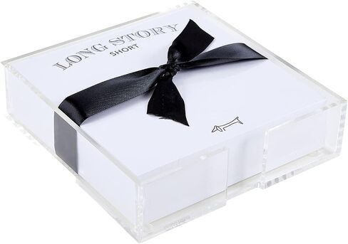 Santa Barbara Design Studio Michel & Co. Acrylic Holder and Notepad Set ، 4.3 × 10 بوصة ، فقط Sayin ' in Kuwait