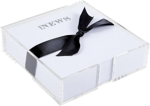 Santa Barbara Design Studio Michel & Co. Acrylic Holder and Notepad Set ، 4.3 × 10 بوصة ، فقط Sayin ' in Kuwait