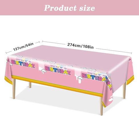 2Pcs Super Brothers Adventure Party Tablecloths 108 x 54 inches Video Game Plastic Table Cloth Fits for Mario Theme Boy Birthday Party Decoration Disposable Tablecovers Decor Supplies in Kuwait