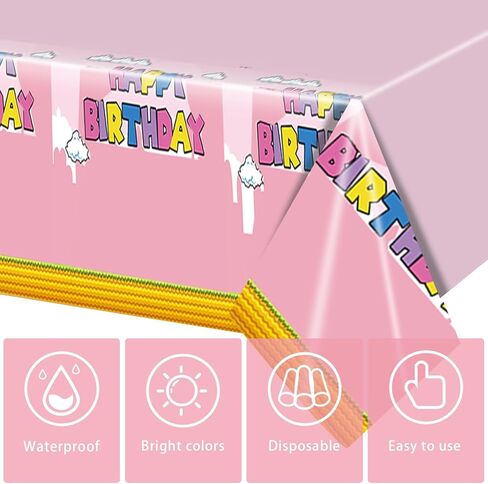 2Pcs Super Brothers Adventure Party Tablecloths 108 x 54 inches Video Game Plastic Table Cloth Fits for Mario Theme Boy Birthday Party Decoration Disposable Tablecovers Decor Supplies in Kuwait