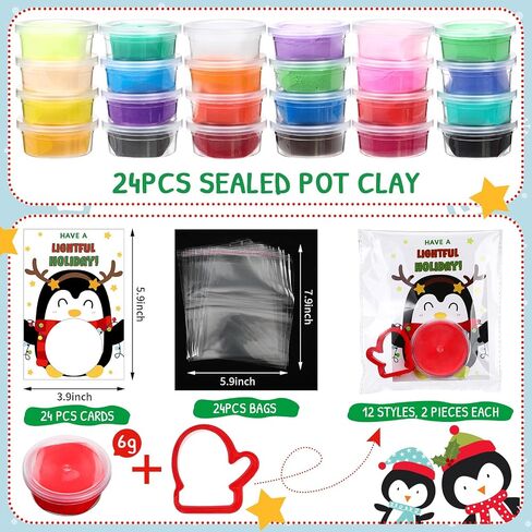 Tioncy 24 Pack End of Year Student Gifts for Kids Air Dry Clay Kit Gifts End of School Year Party Favors Summer Toy Party Favor Goodie Bags Stuffer School Classroom Exchange Favor Art Crafts Gift in Saudi Arabia