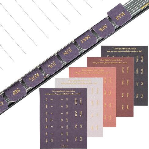 Joez Wonderful 10 Sheets Planner Monthly Tabs ، ملصقات علامات التبويب اللاصقة ، علامات تبويب فهرس المخططين للمخططين ، المكتب ، الدراسة ، دفتر الملاحظات (180 قطعة) in Kuwait