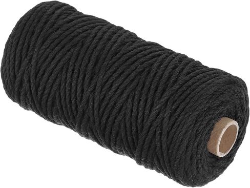 MECCANIXITY Cotton Rope Twisted Braided Rope Cord, Pink 100M/109 Yard 2mm Dia for Wall Hanging, Plant Hanger, Knitting, Macrame Knotting in Saudi Arabia