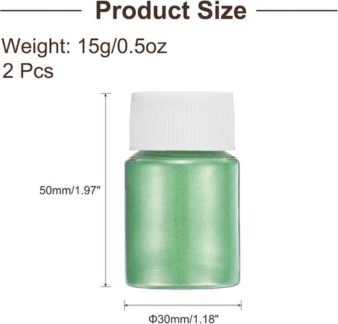 uxcell 2pcs 30g/1oz Mica Powder Natural Resin Epoxy Pigment Powders for Casting Resin, Car Paint, DIY Arts and Crafts, Dazzling Blue in Saudi Arabia