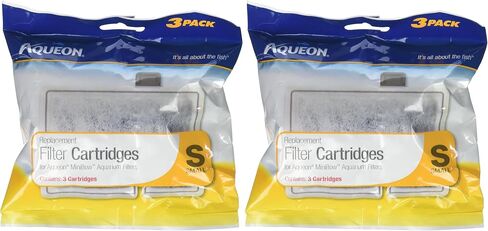 Aqueon Aquarium Fish Tank Replacement Filter Cartridges Small-3 Pack, 1.4 oz, Clear in Saudi Arabia