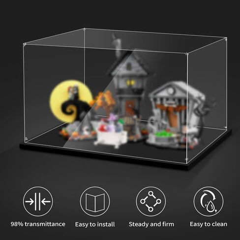 Display Case for Lego 21062 Trevi Fountain or 80112 Auspicious Dragon, 16.14x8.26x11.81inches (41x21x30cm), Protect Your Collectibles from Dust with a Clear Showcase in Saudi Arabia