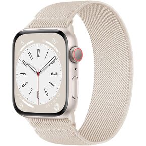 Stretchy Solo Loop Bands Compatible with Apple Watch Band 38mm 40mm 41mm 42mm 44mm 45mm 49mm Women Men, Soft Nylon Elastic Sport Bands, Replacement Strap for iWatch Series 9 8 7 6 5 4 3 2 1 SE Ultra