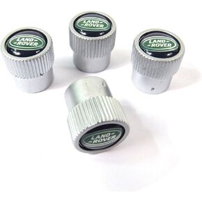 Genuine Land Rover Tire Valve Dust Cover Caps LR027560 with Land Rover Logo
