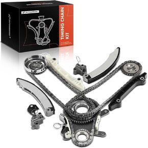 A-Premium Engine Timing Chain Kit W/Tensioner - fits SOHC, 6Cyl 3.7L - Compatible with Dodge, Ram, Jeep & Mitsubishi - Dakota, Durango, Ram 1500, Grand Cherokee, Liberty, Dakota & More, C393