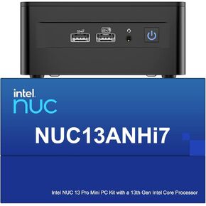 Intel NUC 13 Pro NUC13ANHi7 Arena Canyon Mini PC, Core i7-1360P, Barebones, NO RAM, NO SSD, NO OS, Mini Computers for Business Home Office, Support 8K/4K Quad Display/WiFi 6E/BT 5.3/Thunderbolt 4