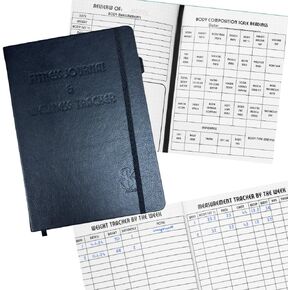 4-Month Body Composition Fitness Journal and Macro Tracker Food Journal | The Workout Journal for Men & Women Who Are Serious About Fitness | Workout Log Book for Men | Gym Accessories for Women