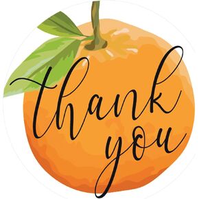 Little Cutie Baby Shower Thank You Stickers - 40 Labels