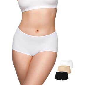 SOULVOR MagneticFit Boy Shorts Underwear for Women Stretchy Boxer Briefs Tagless Full Coverage Boyshort 3 Pack