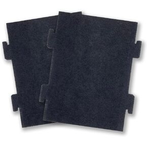 Replacement Charcoal Air Filters for Over-the-Range Microwave Hood Vents - Compatible With KitchenAid and Whirlpool Models – 2 Pack