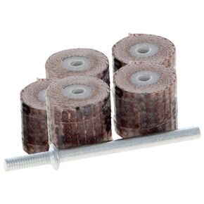 Utoolmart 8 Pcs 12x12mm Flap Wheel Sander 400 Grits Abrasive Grinding Head with 1/8 inches Shank for Rotary Tool