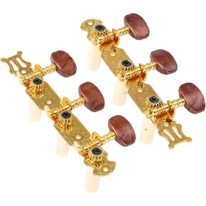 Eujgoov 2Pcs Guitar Tuning Pegs Classical Guitar Tuner Keys Pegs Adjustable Guitar String Tuning Pegs