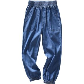 Enfants Chéris Boys Jeans Pull on Elastic Waist Rayon Blend Lightweight Pants with Pockets