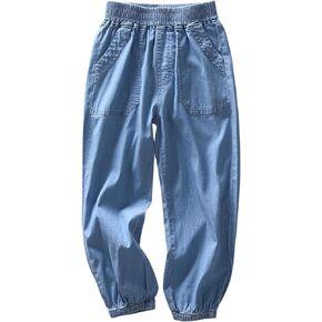 Enfants Chéris Boys Jeans Pull on Elastic Waist Rayon Blend Lightweight Pants with Pockets