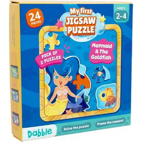 Dino Duo Puzzle Set: My First Jigsaw Puzzle : Mama & Baby Dino | Solve Two Delightful Puzzles, Frame The Baby Dino, and Boost Problem-Solving Skills for Kids | Birthday Gifts for Kids by LoveDabble