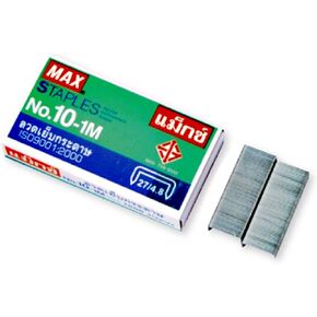 1 X Flat Clinch Staples Mini Box of 1000 by MAX No.10