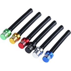 6 pcs Motorcycle Breather Hose Gas Fuel Tank Cap Vent, Motorcycle Gas Cap Vent Hose Tube, Aluminum Universal Breathing Tube Hose Fits All Off-Road Motorcycles ATVs, Fits Pit Dirt Motorcycle Bike