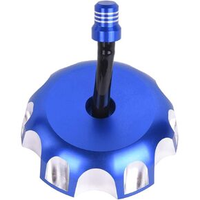 Billet Gas Fuel Tank Cap Cover w/Vine Hose for YAMAHA Raptor 125/250/350/660 All years, YFZ 450 2004-2013, TTR225 2003;Suzuki RMZ 250 2005-2011, Z250 2004-2011, DRZ125/DRZ125L 2003-2011