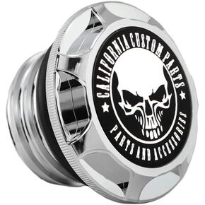 GUAIMI CNC Aluminum Fuel Gas Tank Oil Cap Compatible with Harley Sportster XL 1200 883 X48 Dyna - Middle Finger (Black)