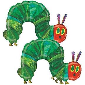 Set of 2 The Very Hungry Caterpillar Eric Carle Jumbo 36" Foil Party Balloons